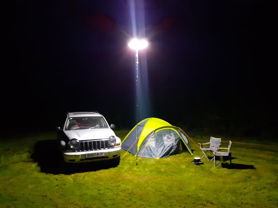 Telescoping Campsite LED Light Kit (12v, 6200 Lumens)